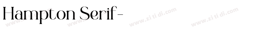 Hampton Serif字体转换